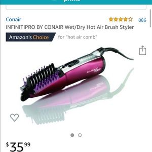 Conair Infinitypro wet/dry hot hair brush